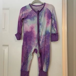 Little Sleepies Purple Watercolor Zippie